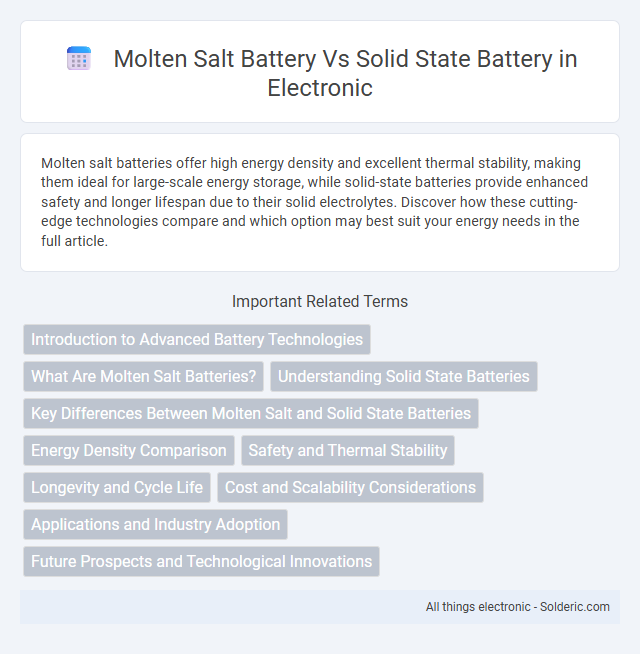 Solid State Battery vs Molten Salt Battery - What is the difference?
