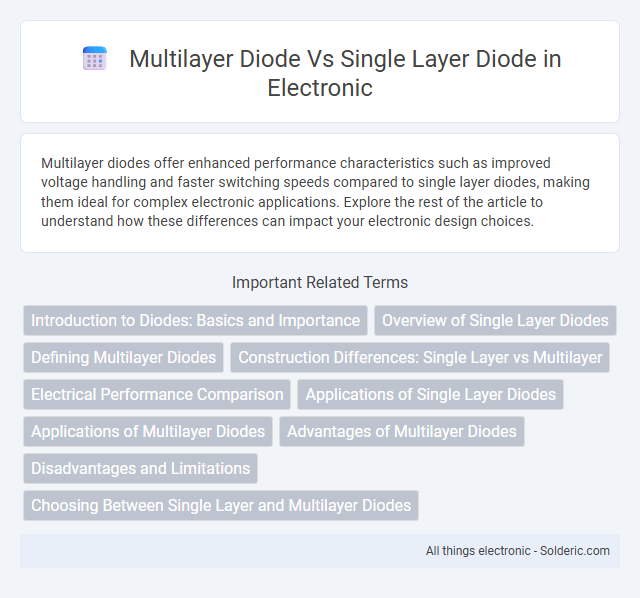 Single Layer Diode vs Multilayer Diode - What is the difference?