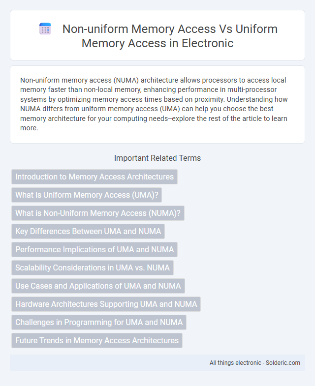 Non-uniform memory access vs Uniform memory access - What is the difference?