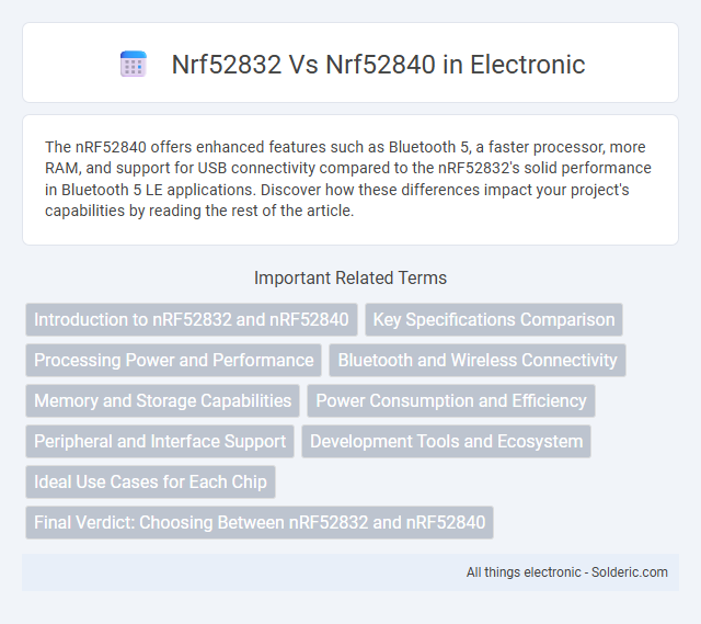 nRF52832 vs nRF52840 - What is the difference?