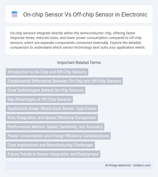 Off-chip sensor vs On-chip sensor - What is the difference?