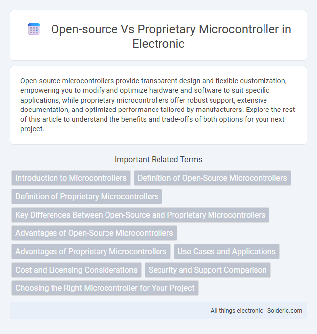 Open-source vs Proprietary Microcontroller - What is the difference?