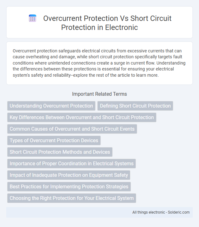 Overcurrent protection vs Short circuit protection - What is the difference?