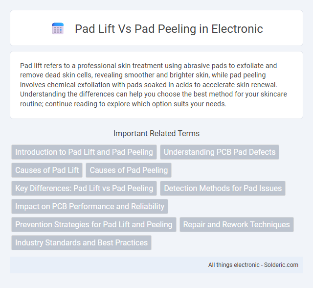 Pad Lift vs Pad Peeling - What is the difference?