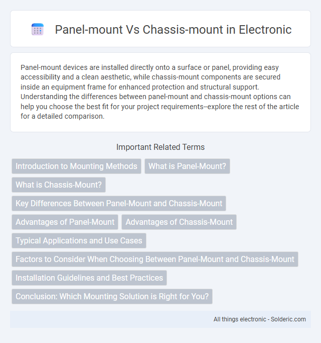 Chassis-mount vs Panel-mount - What is the difference?