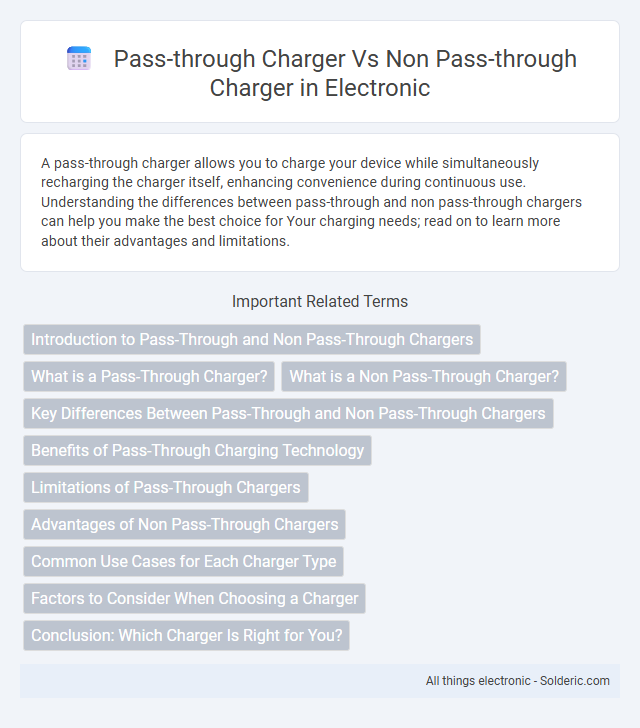 Non pass-through charger vs pass-through charger - What is the difference?