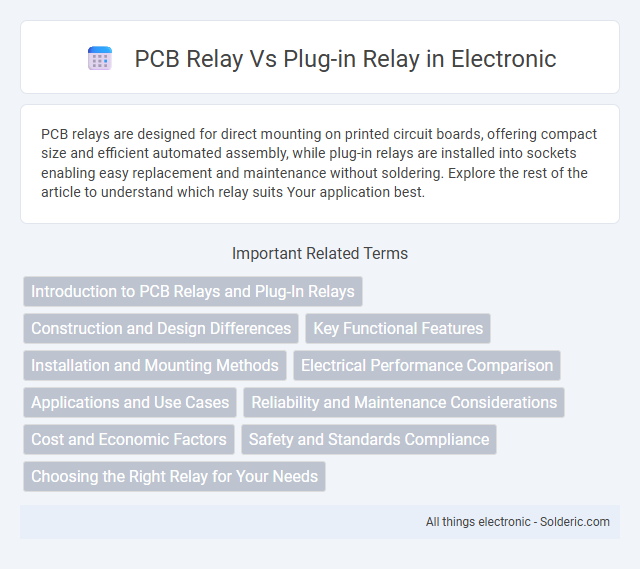 Plug-in Relay vs PCB Relay - What is the difference?
