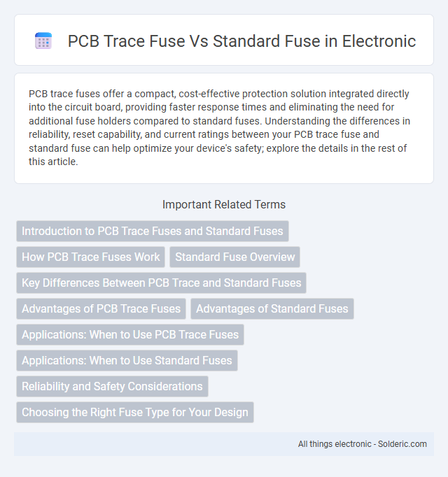PCB Trace Fuse vs Standard Fuse - What is the difference?