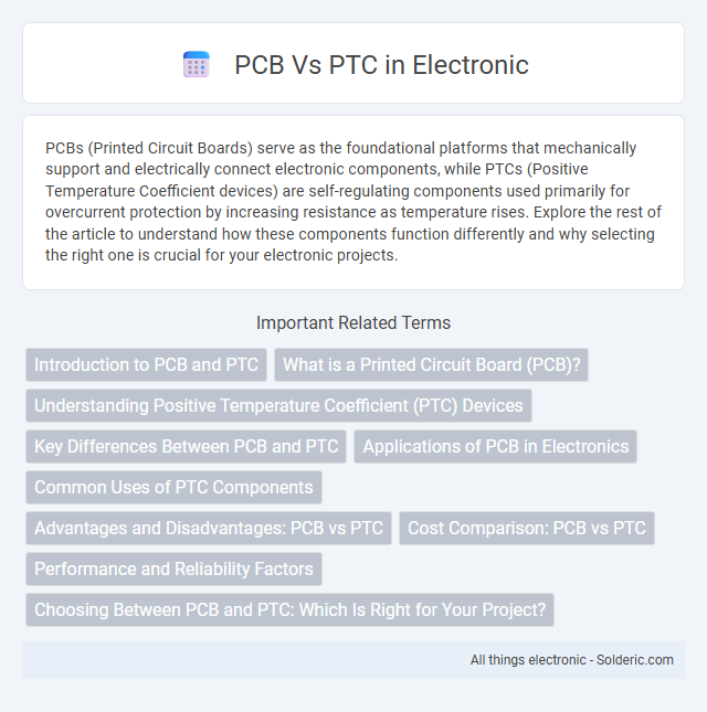 PCB vs PTC - What is the difference?