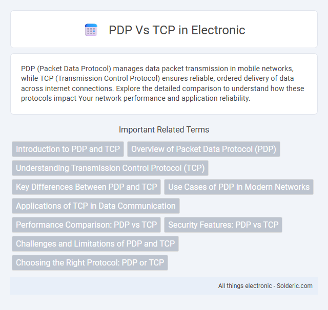 PDP vs TCP - What is the difference?