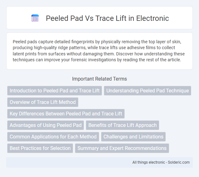 Peeled Pad vs Trace Lift - What is the difference?