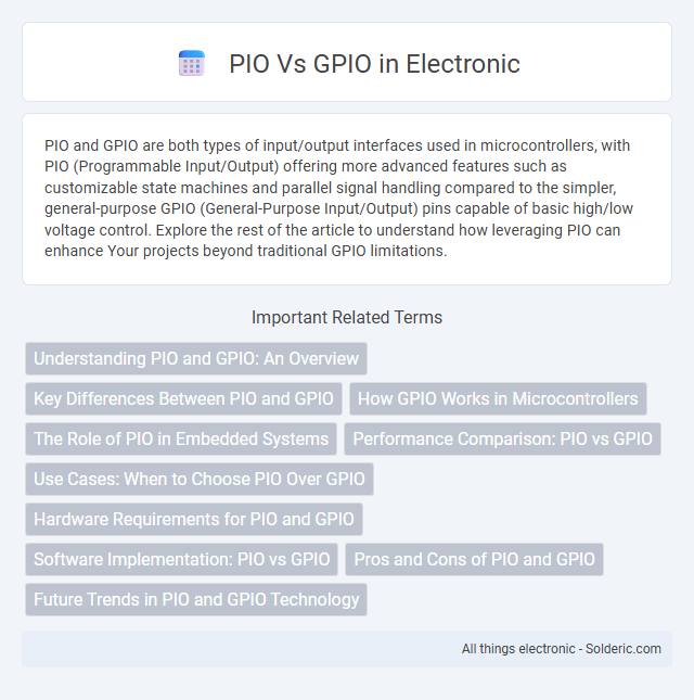 GPIO vs PIO - What is the difference?