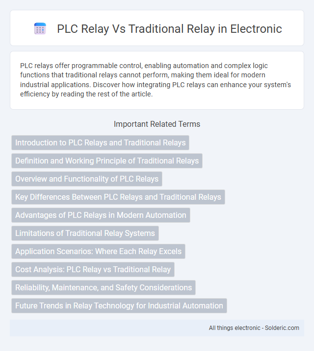 Traditional relay vs PLC relay - What is the difference?