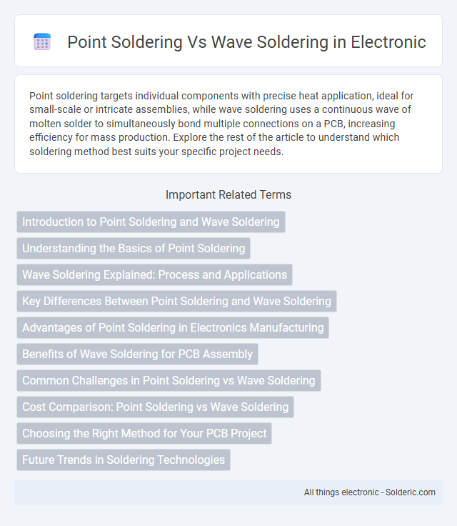 Point Soldering vs Wave Soldering - What is the difference?