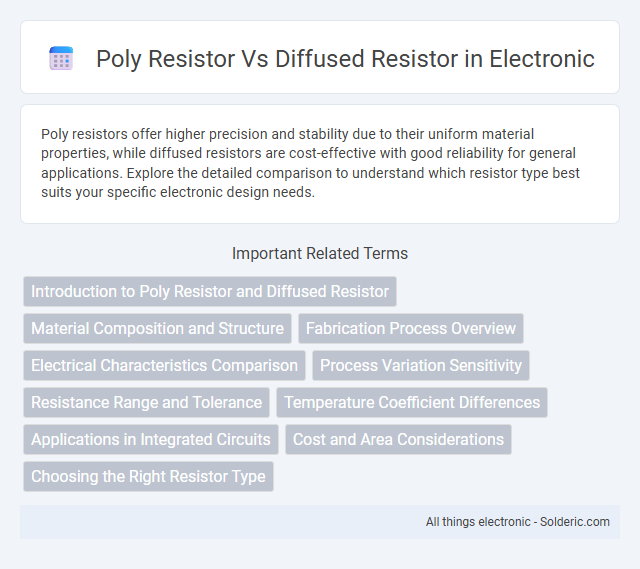 Diffused resistor vs Poly resistor - What is the difference?