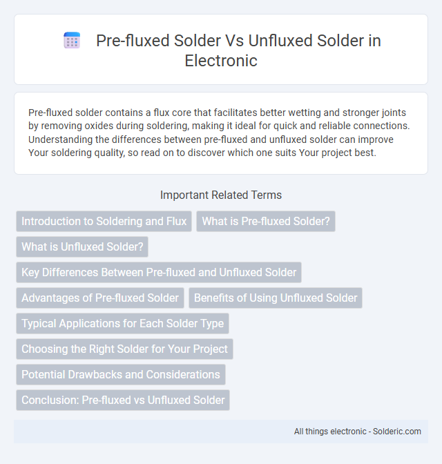 Pre-fluxed Solder vs Unfluxed Solder - What is the difference?