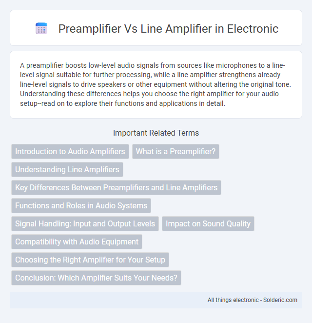 Line amplifier vs Preamplifier - What is the difference?