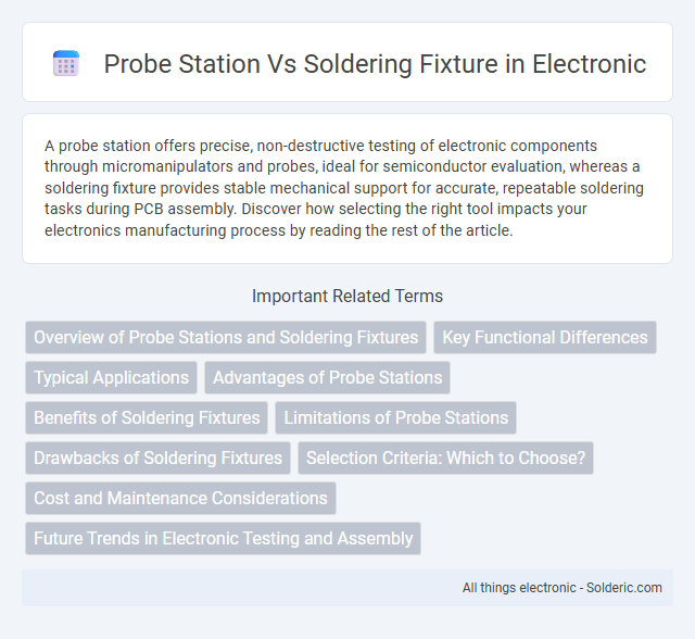 Soldering fixture vs probe station - What is the difference?