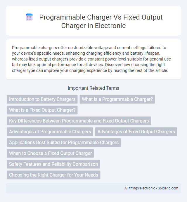 Fixed output charger vs Programmable charger - What is the difference?