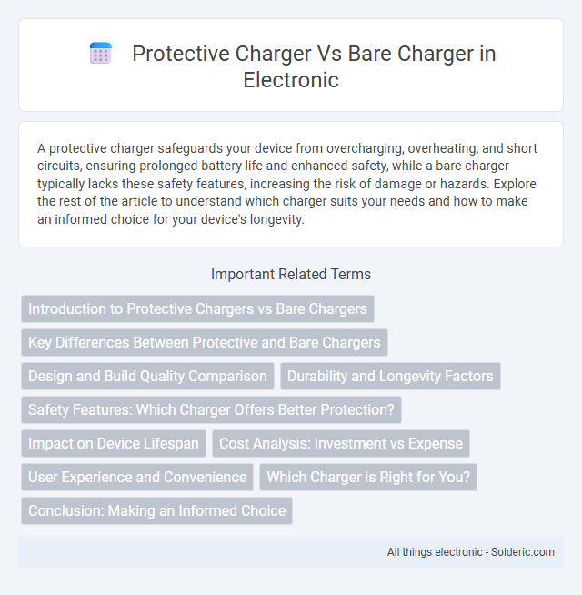 Bare Charger vs Protective Charger - What is the difference?