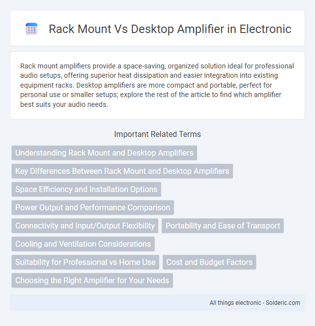 Desktop Amplifier vs Rack Mount - What is the difference?