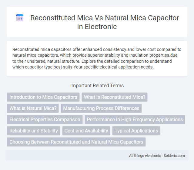 Natural mica capacitor vs reconstituted mica capacitor - What is the difference?