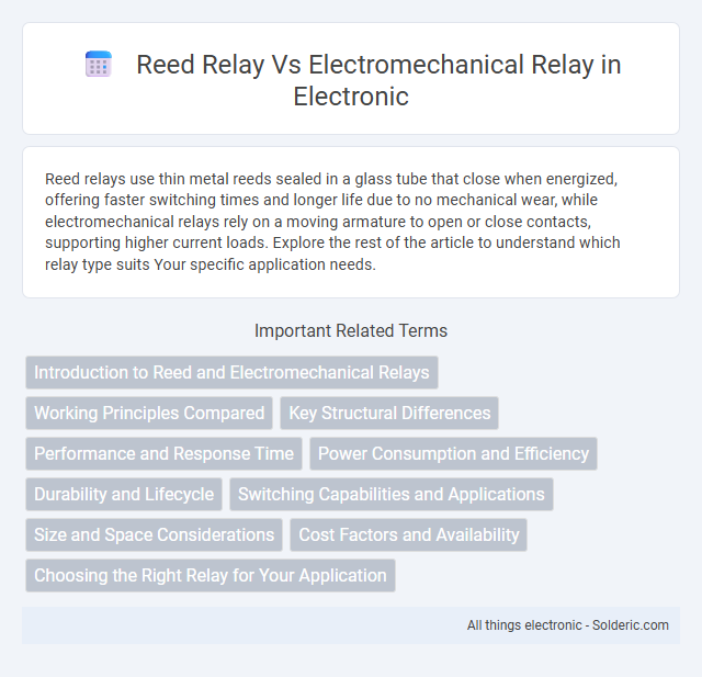 Electromechanical Relay vs Reed Relay - What is the difference?