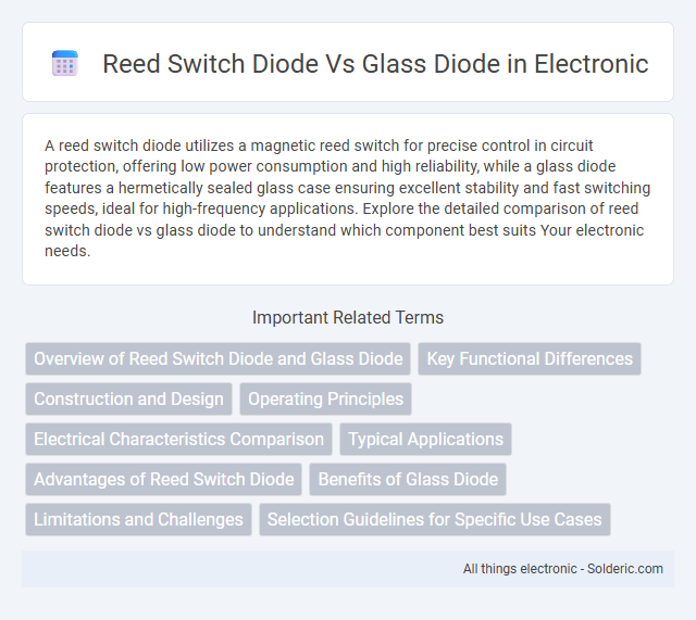 Glass diode vs Reed switch diode - What is the difference?