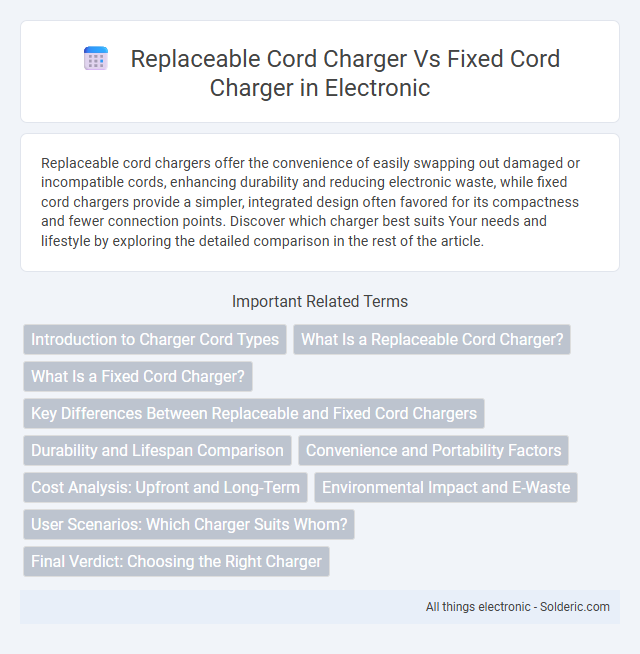 Fixed Cord Charger vs Replaceable Cord Charger - What is the difference?