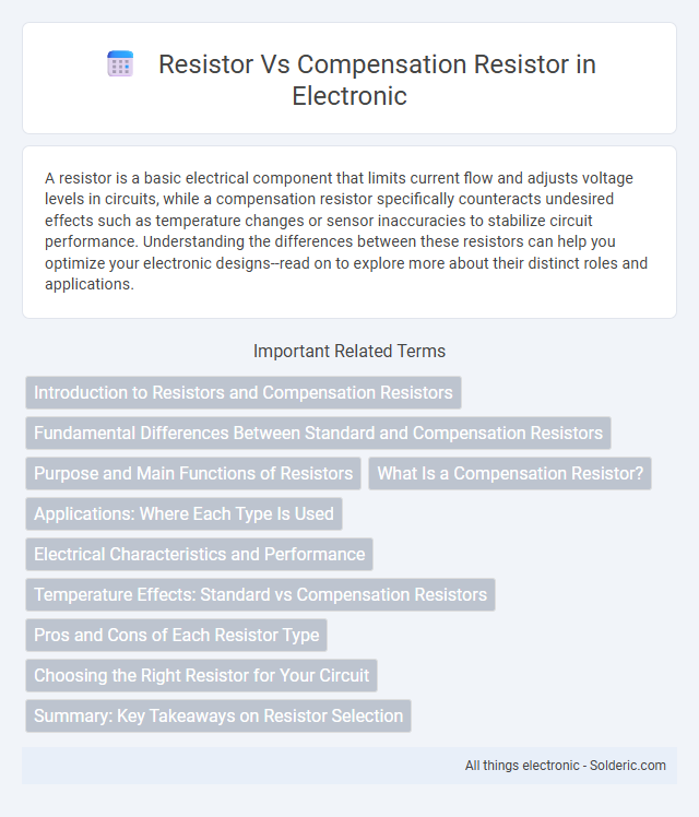 Compensation Resistor vs Resistor - What is the difference?