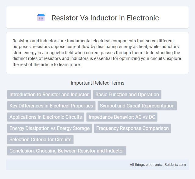 Inductor vs Resistor - What is the difference?