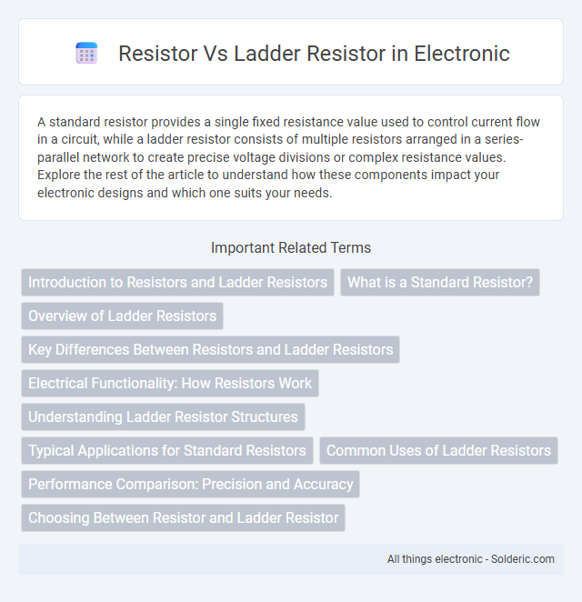 Ladder Resistor vs Resistor - What is the difference?