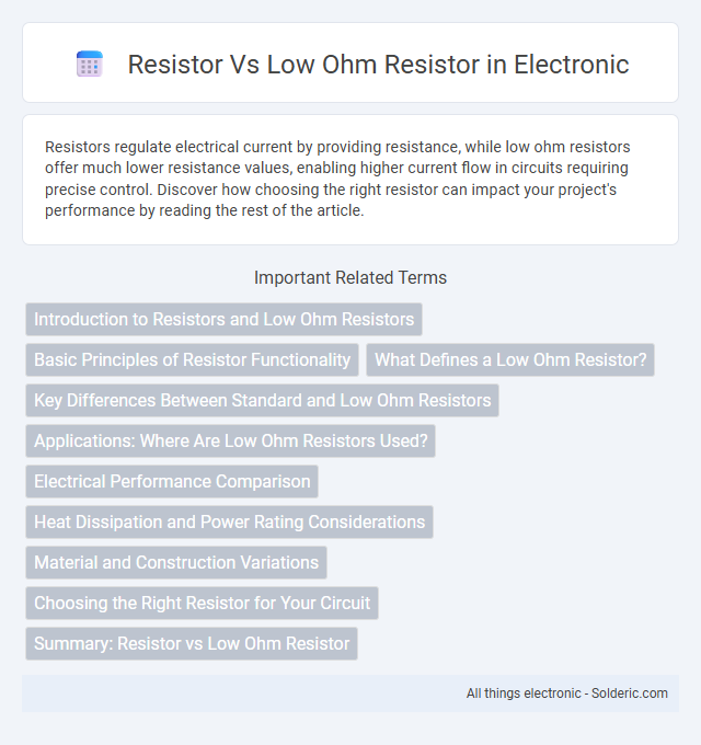 Low Ohm Resistor vs Resistor - What is the difference?