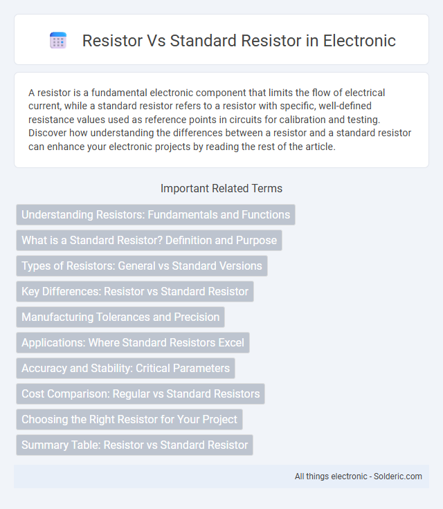 Standard Resistor vs Resistor - What is the difference?