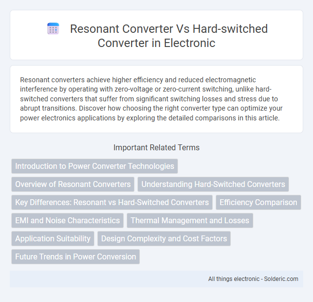 Hard-switched converter vs Resonant converter - What is the difference?