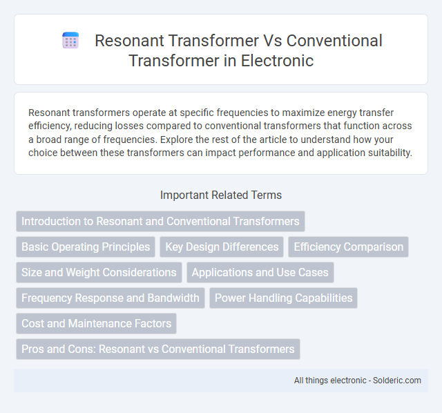 Conventional Transformer vs Resonant Transformer - What is the difference?