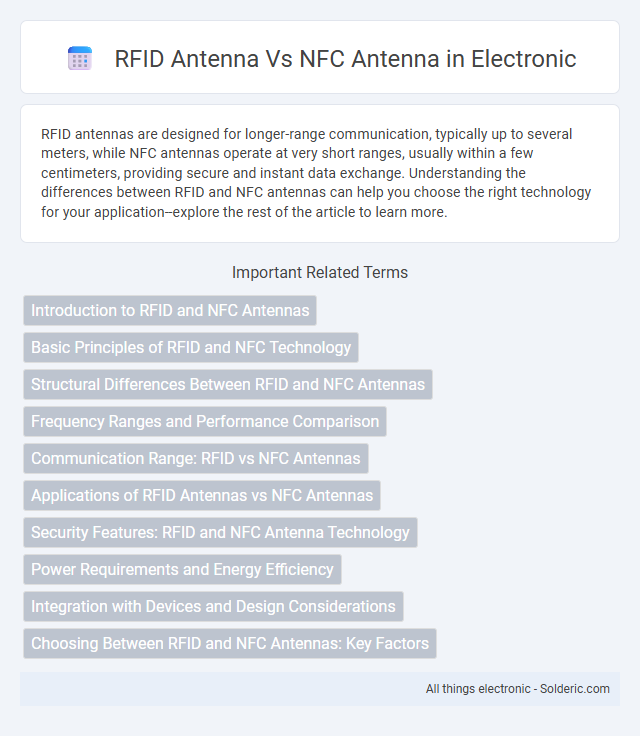 NFC antenna vs RFID antenna - What is the difference?