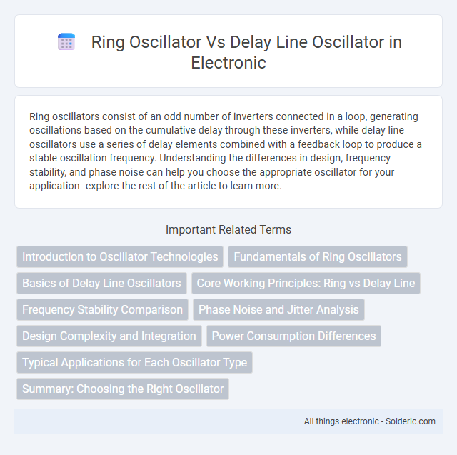 Delay Line Oscillator vs Ring Oscillator - What is the difference?