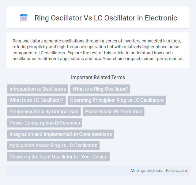 LC oscillator vs Ring oscillator - What is the difference?