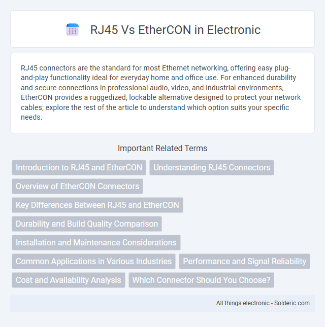 EtherCON vs RJ45 - What is the difference?