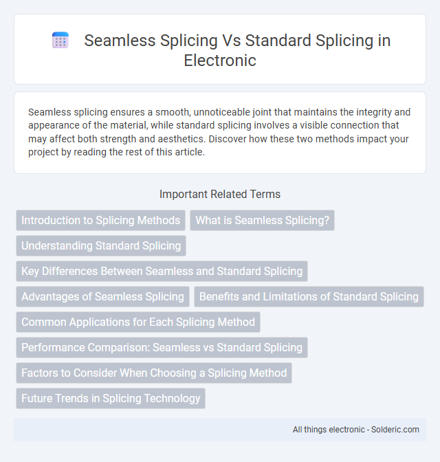 Seamless Splicing vs Standard Splicing - What is the difference?