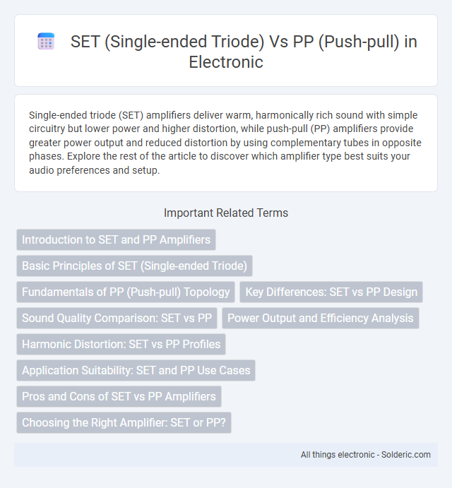 PP (Push-pull) vs SET (Single-ended triode) - What is the difference?