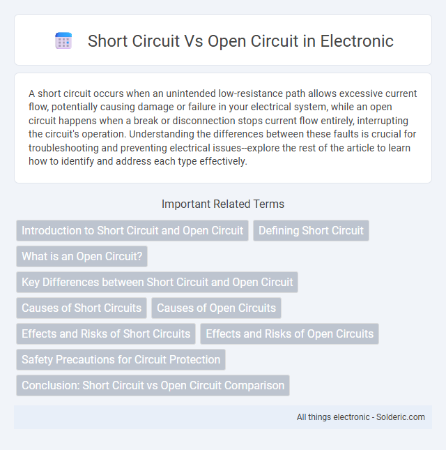 Open Circuit vs Short Circuit - What is the difference?