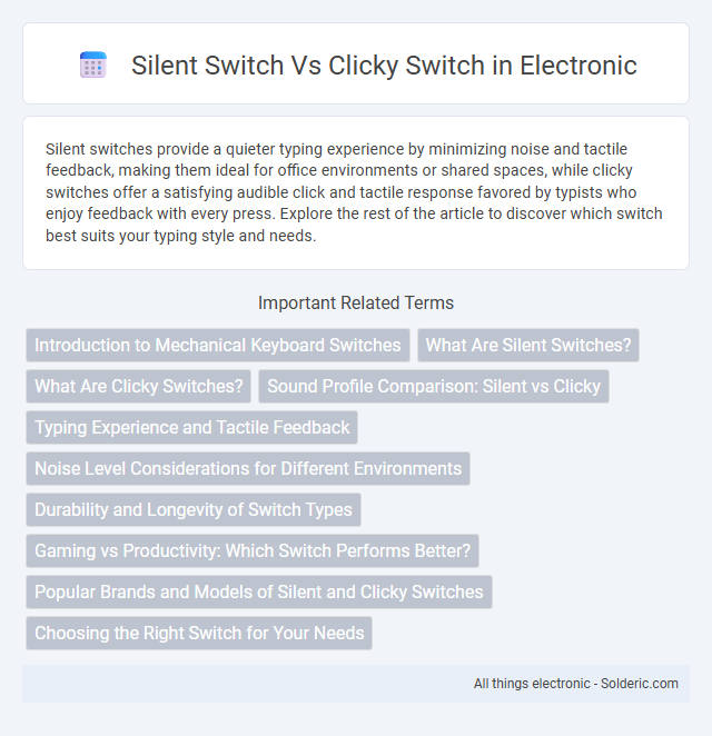 Clicky switch vs Silent switch - What is the difference?
