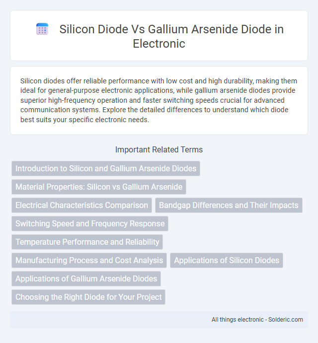 Gallium arsenide diode vs Silicon diode - What is the difference?