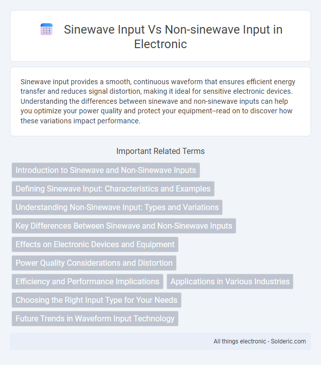 Non-sinewave Input vs Sinewave Input - What is the difference?
