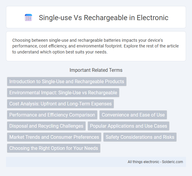 Rechargeable vs Single-use - What is the difference?