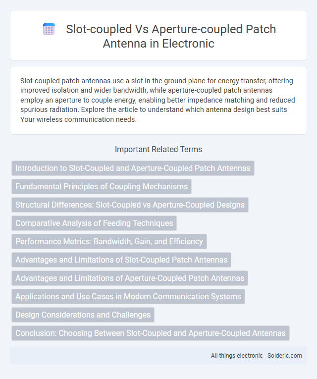 Aperture-Coupled vs Slot-Coupled Patch Antenna - What is the difference?