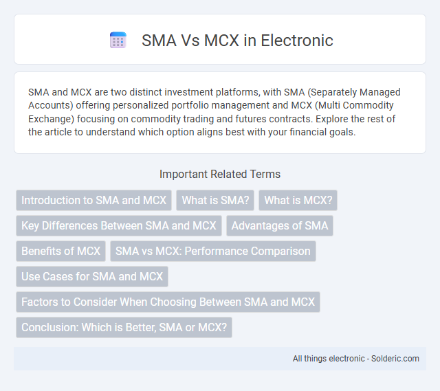 MCX vs SMA - What is the difference?