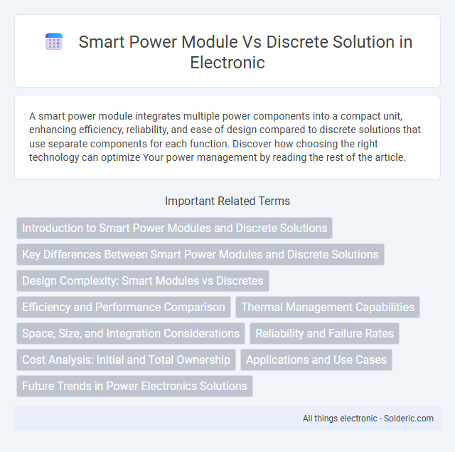 Discrete Solution vs Smart Power Module - What is the difference?